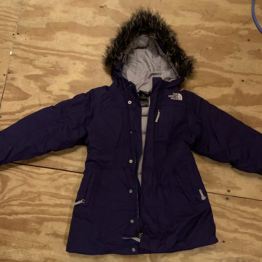 The north face jacket with adorable fur hood